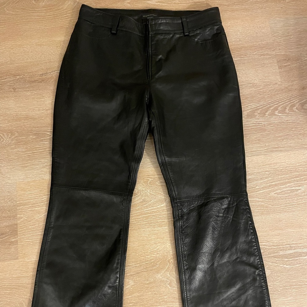 Woman’s leather pants